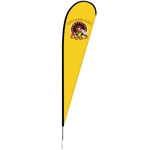 12' Double Sided Portable Teardrop Banner w/ Hardware Set