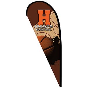 6' Double Sided Custom Portable Teardrop Banners