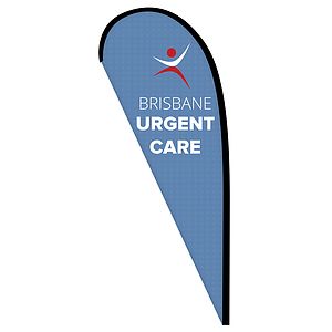 8' Double Sided Custom Portable Teardrop Banners