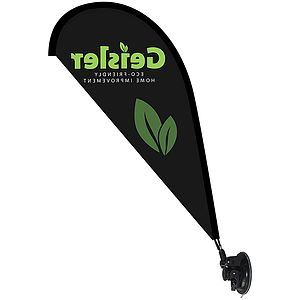 Mini Teardrop Banner with Premium Suction Cup