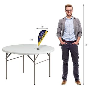 Double Sided Mini Desktop Teardrop Banner