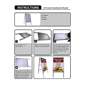 A-Frame Sandwich Board Replacement Banner