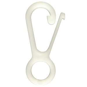 2 3/4" White Nylon Snap Hook