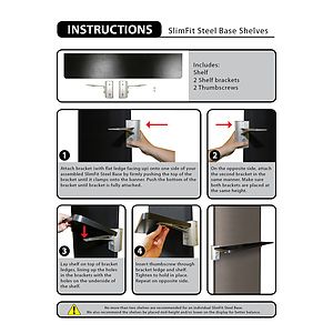 SlimFit Steel Base Shelves