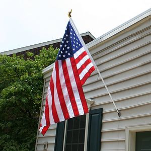 6' White Aluminum Spinner Pole - Eagle Top