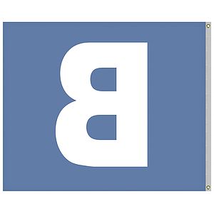 5' x 6' Nylon One Letter School Spirit Flags