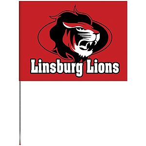 6' x 8' Knit Poly Single Reverse School Spirit Flag