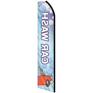 12' Digitally Printed Custom Swooper Banner
