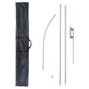 12' Digitally Printed Custom Swooper Banner w/ 15' Swooper Pole