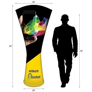 Tower Stand Full Curve Replacement Banner