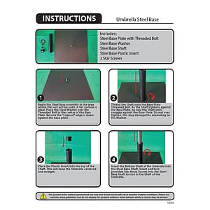 Umbrella Steel Base
