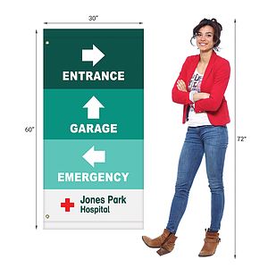 60" x 30"Custom Vinyl Avenue Banners