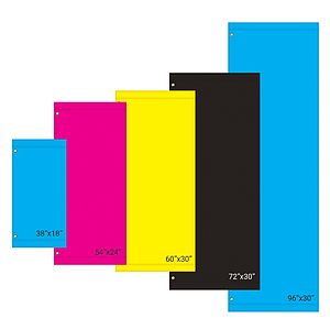 72" x 30" Custom Vinyl Avenue Banners