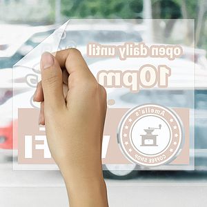 5" x 6" Inside Window Static Cling