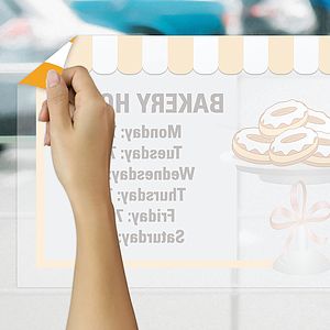 8" x 12" Inside Window Static Cling