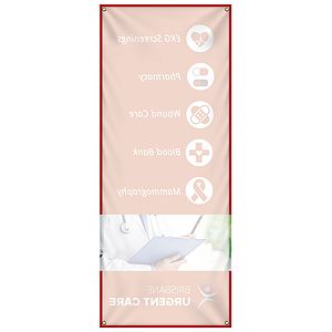 30.5" x 74" X-Banner Replacement Banner (Polyester Banner Only)