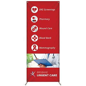 30.5" x 74" X-Banner Kit
