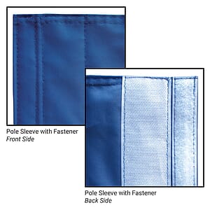9" X 6" Double Sided Rectangle Ski Pole Flag