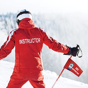 9" X 6" Double Sided Tapered Ski Pole Flag