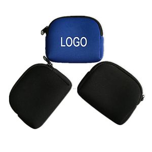 Neoprene Zip Pocket Pen Case Coin Bag