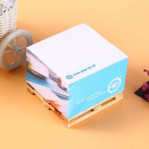 Custom Note Cubes, Sticky Note Cube Wood Pallet, Pallet Notes