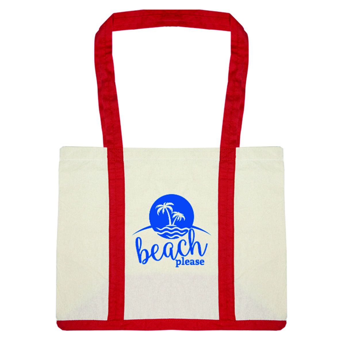 Custom two tone cotton canvas tote bag Order Swag