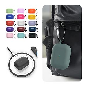 Silicone Skin Cover w Keychain For Earphone Pro