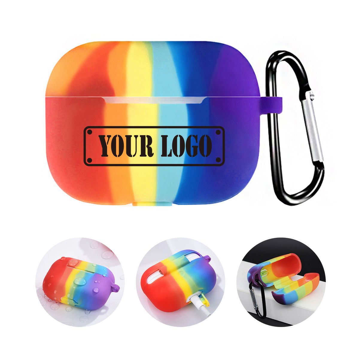 Rainbow Silicone Skin Cover For Earphone Pro