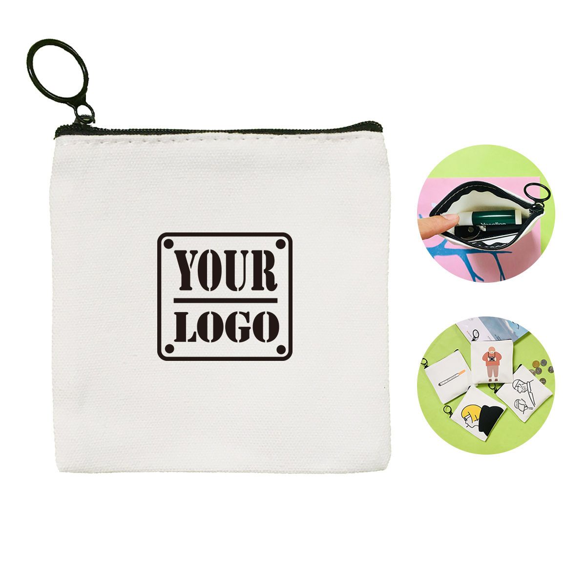 Mini Canvas Coin Pouch