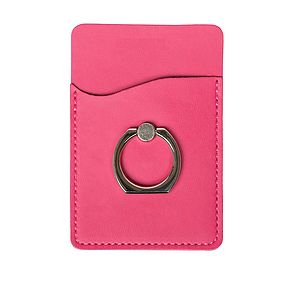 Cell Phone Wallet w Ring Phone Stand