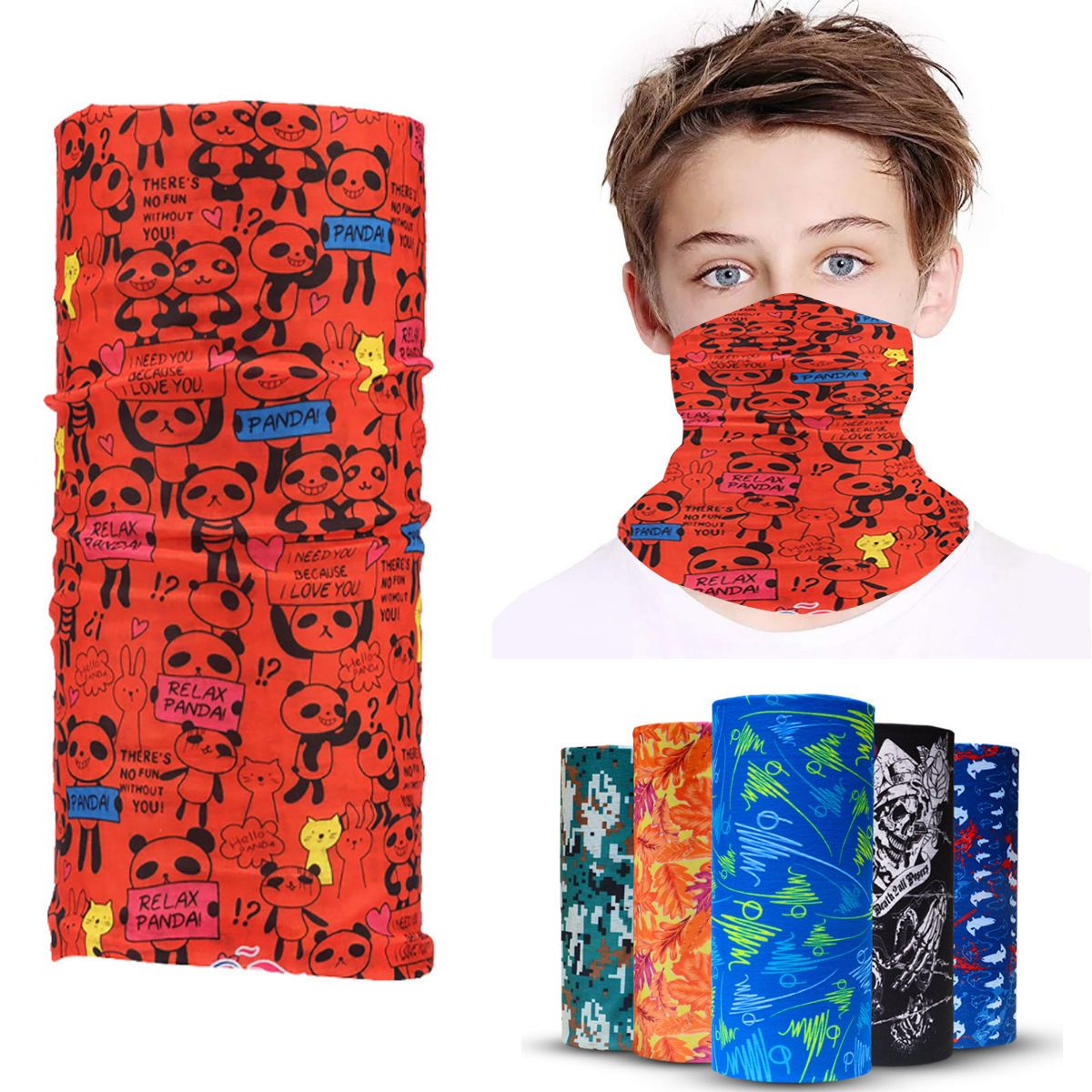 Youth Size Seamless Neck Gaiter Bandana