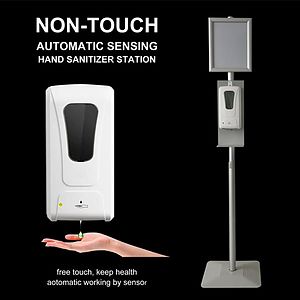 Automatic Hand Sanitizer Dispenser with StandPoster Board