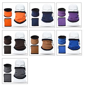 Winter Fleece Neck Scarf Hat