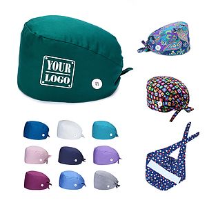 Medical Scrub Caps With Buttons