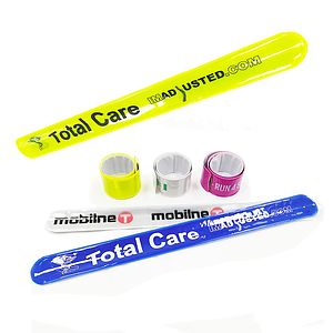 Reflective vinyl slap bracelet