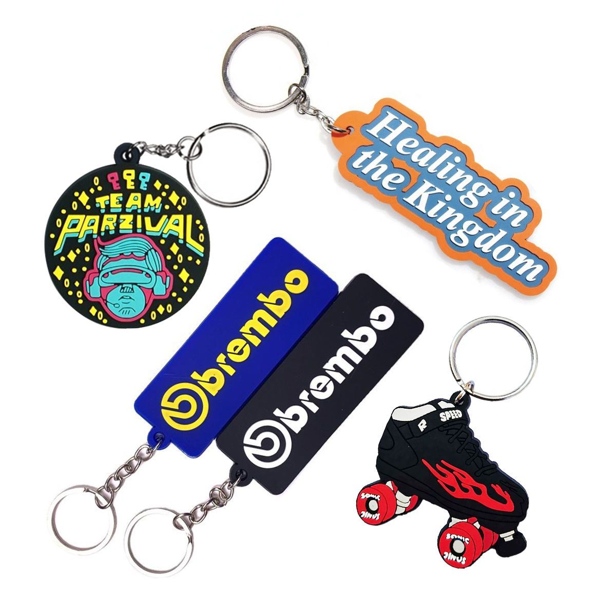 4 Soft PVC Customized Key Holder