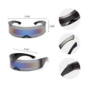 Futuristic Monoblock Sunglasses