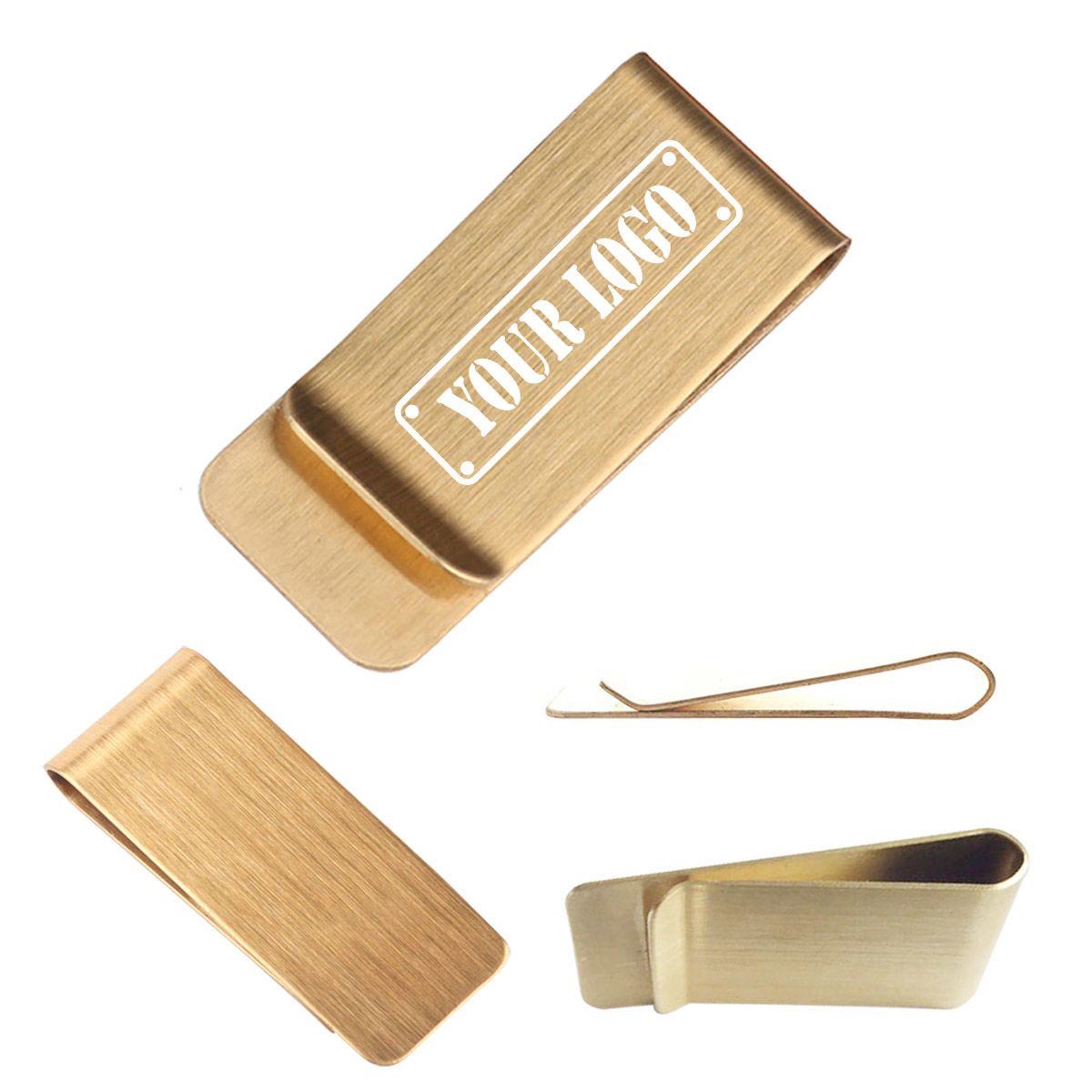 Brass Money Clip  Credit Card Holder