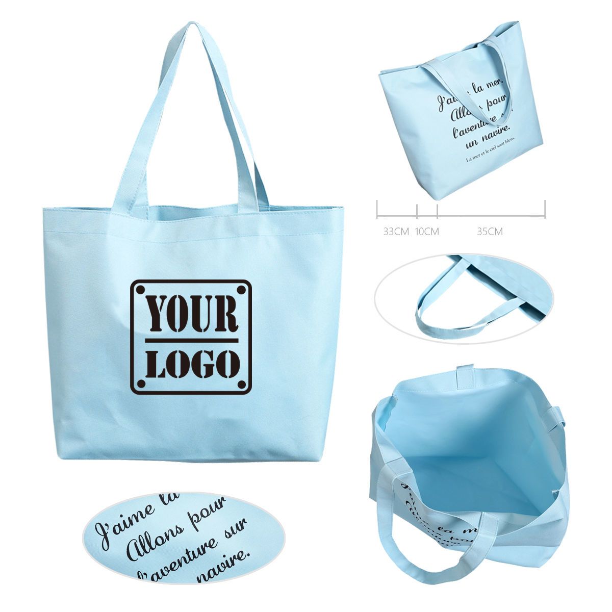 Open-Top Boat Grocery Bag