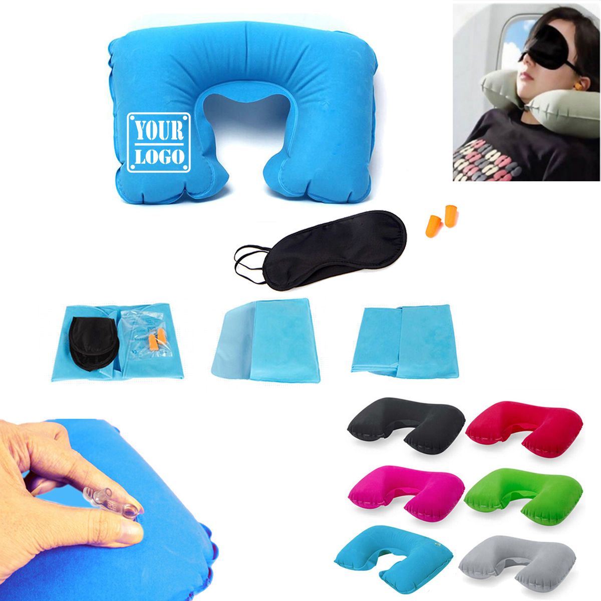 Travel Pillow Kit w Pouch
