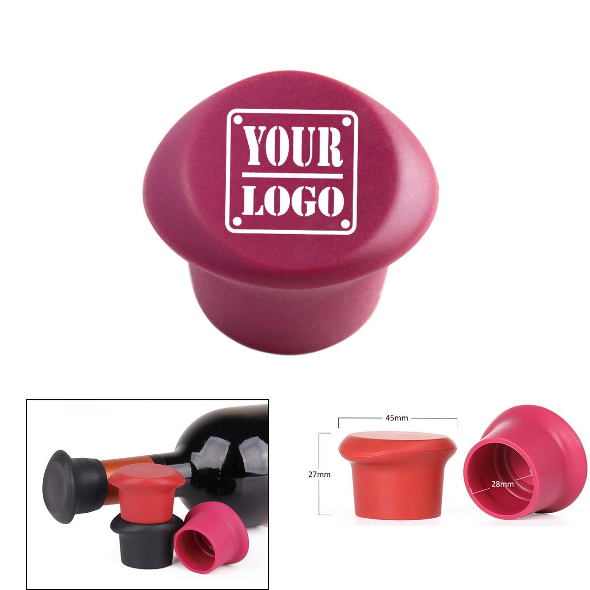 Silicone Wine StopperCaps