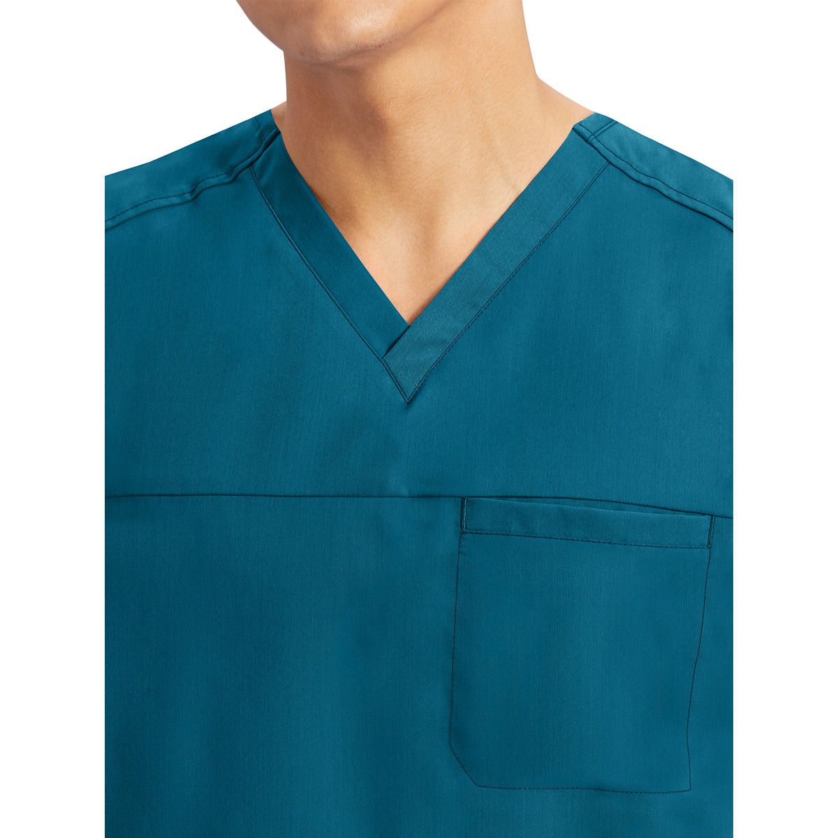 Healing Hands Men's Scrub Top - Justin V-Neck Medical Shirt With Two Pockets