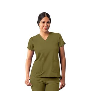 Adar - Addition - Women's Multi-Pocket V-Neck Top