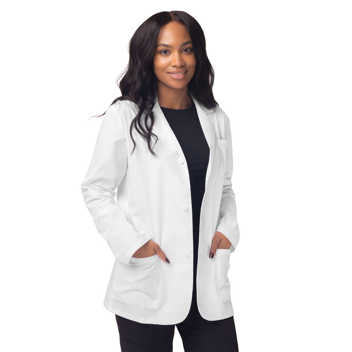 Lab Jackets For Women Sivvan 39 Unisex Professional Black Xs Lab