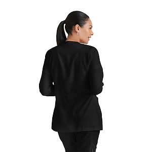 Grey's Anatomy - Classic - Women's Four-Pocket Snap Front Jamie Warm Up Scrub Jacket