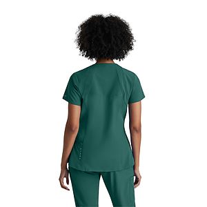 Barco One - Women's Four-Pocket V-Neck Racer Scrub Top