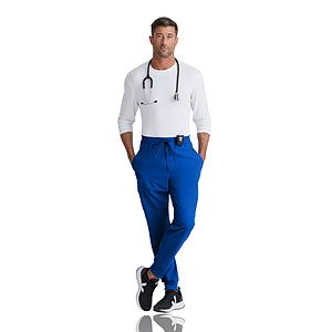 Barco One - Men's Six-Pocket Drawcord Waist Vortex Jogger Scrub Pant
