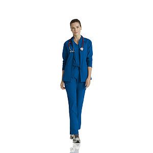 Barco One - Women's Four-Pocket Zip-Up Venture Warm-Up Scrub Jacket