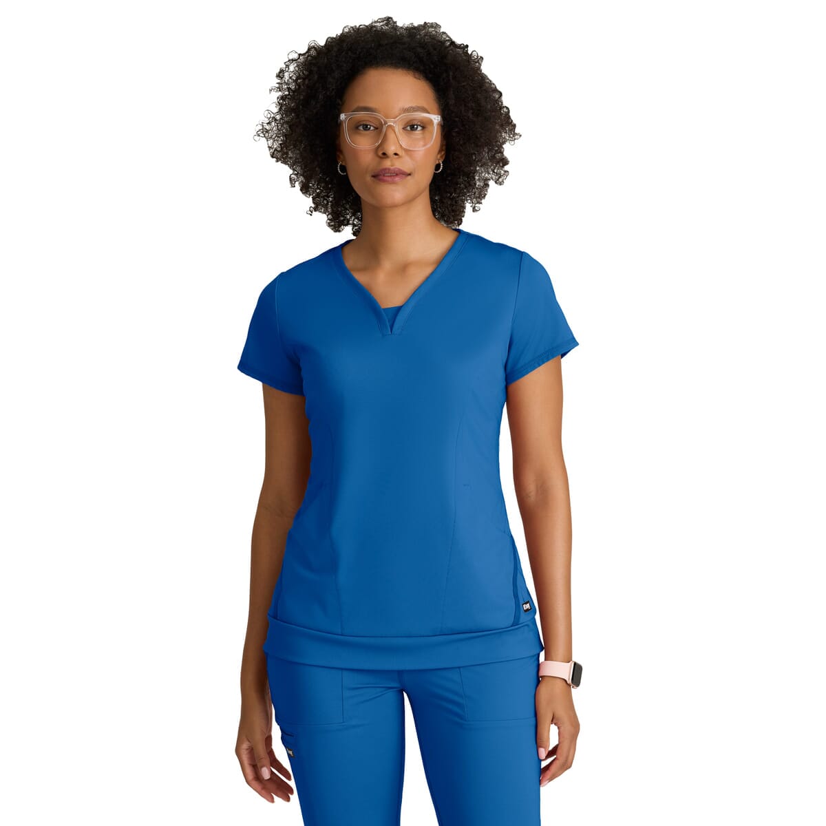Grey's Anatomy Knit Stretch - Women's Two-Pocket V-Neck Motivate Scrub Top