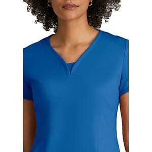 Grey's Anatomy Knit Stretch - Women's Two-Pocket V-Neck Motivate Scrub Top